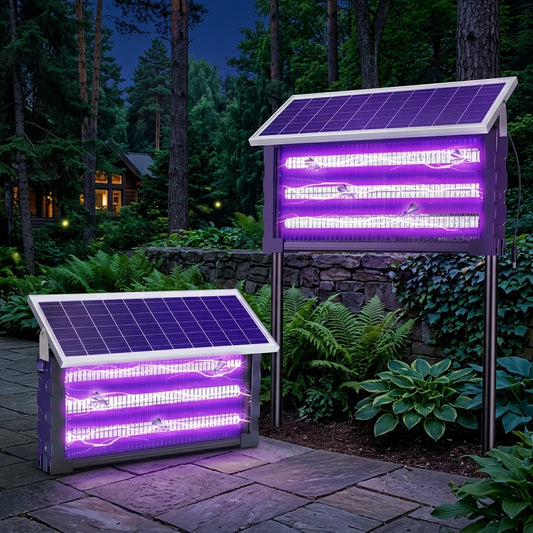 Solar Powered Bug Zapper for Yard Lawn & Garden Outdoor Use