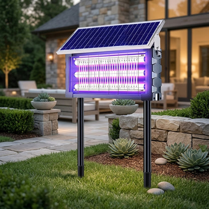 Solar Powered Bug Zapper for Yard Lawn & Garden Outdoor Use